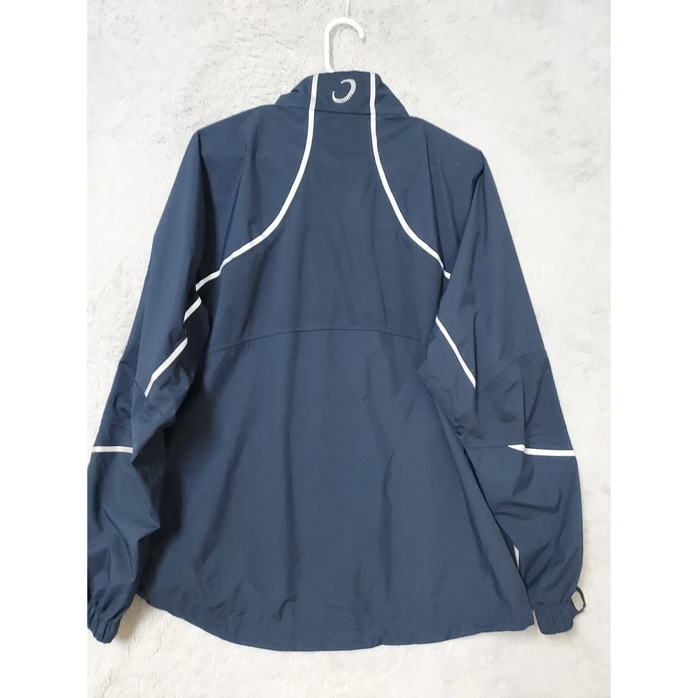 Zero Restriction Jacket Mens Medium Taped Seams Activewear Blue Full Zip Golf M